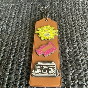 COACH x Keith Haring bag tag & pins NWT